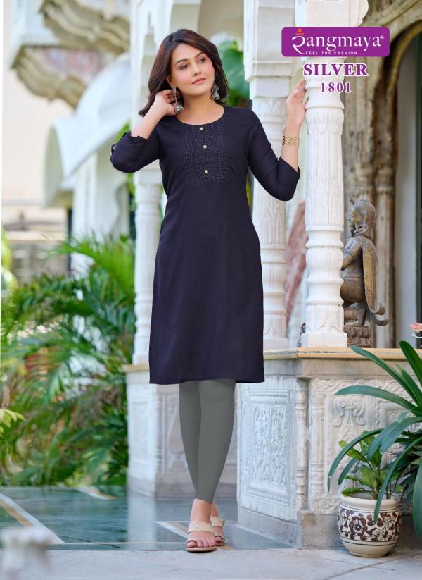 Rangmaya Silver Vol 18 Casual Rayon Kurti Collection